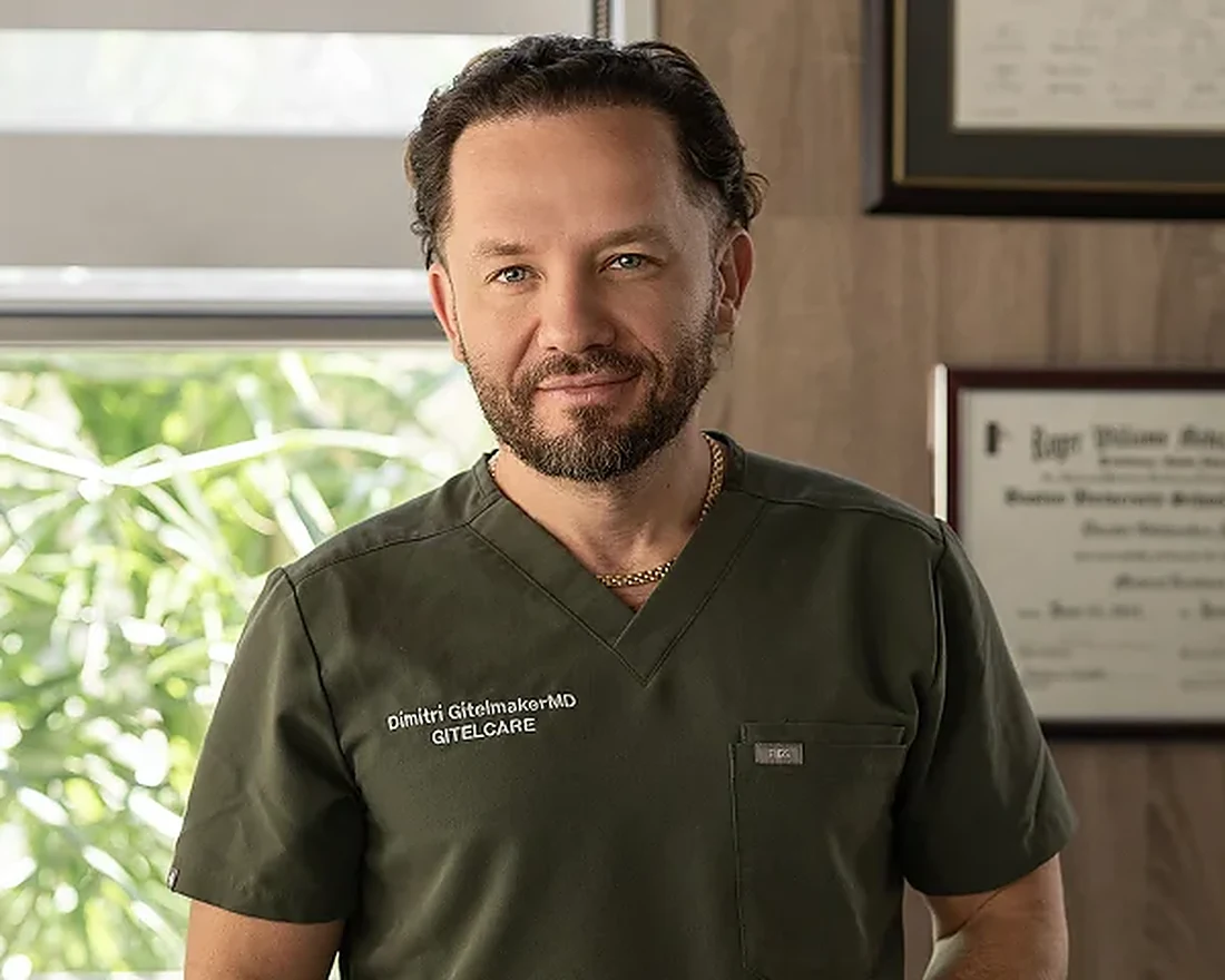 Dr. Dimitri Gitelmaker, MD in his Hollywood, Florida office