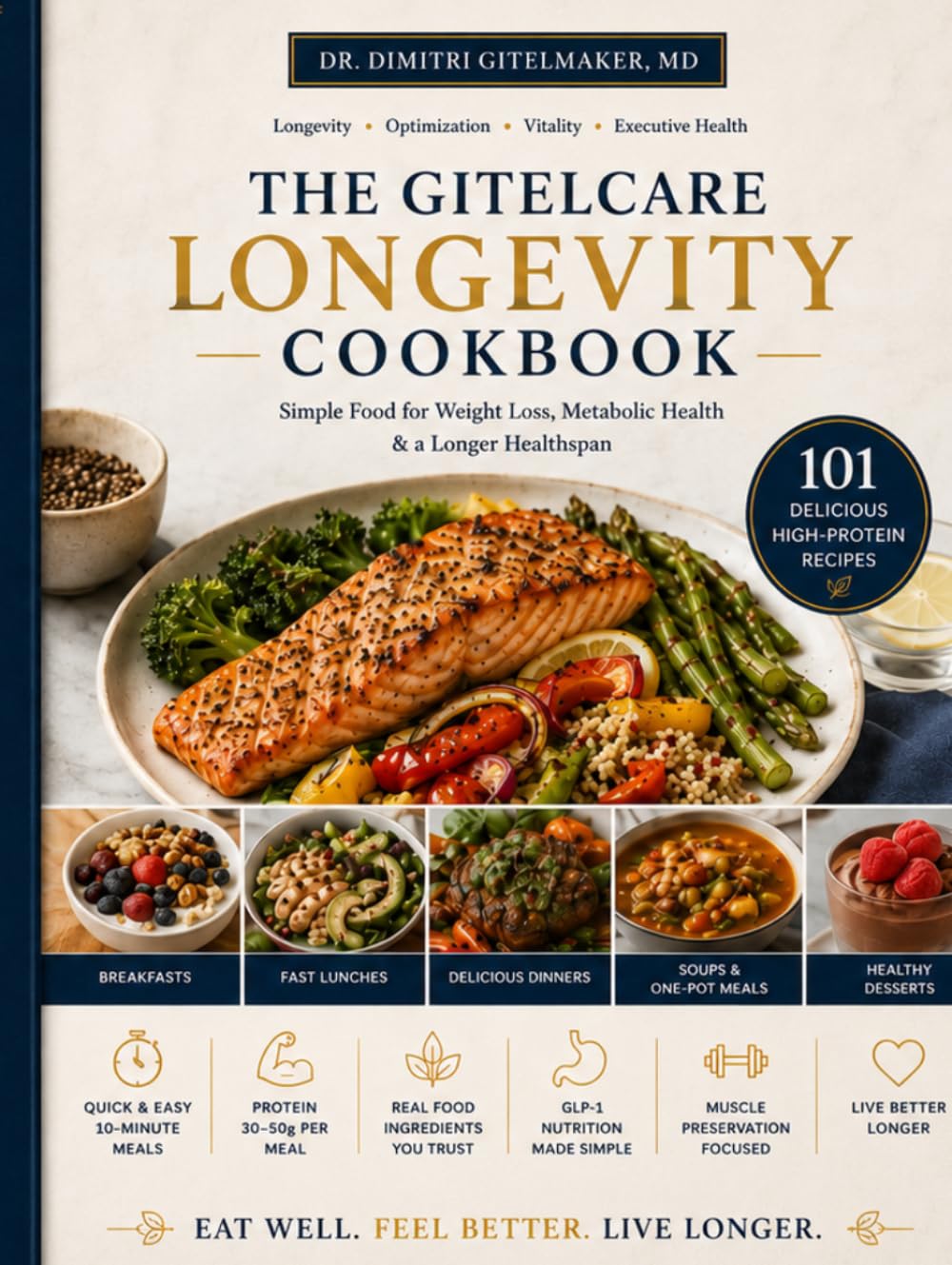 The GitelCare Longevity Cookbook by Dr. Dimitri Gitelmaker, MD
